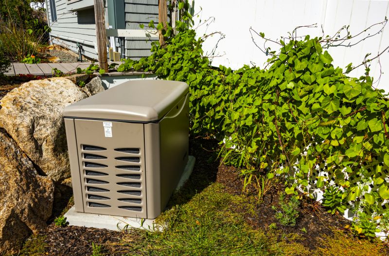 Residential Generator in Backyard